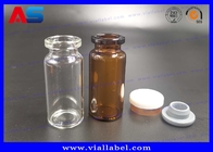 بطری های شیشه ای داروخانه چاپ 10ML Bio CMYK با درب دارای تاییدیه ISO19001-2008