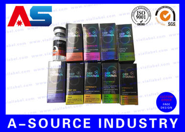 جعبه ویال های خالی 10 میلی لیتری تستوسترون ، ظرف CMYK / Panton Color 10 میلی لیتر