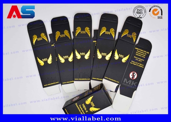 سازنده عضلات مَت فولیک طلایی سیاه جعبه بسته بندی بطری 10 میلی لیتر جعبه بسته بندی دارویی 20 میلی لیتر