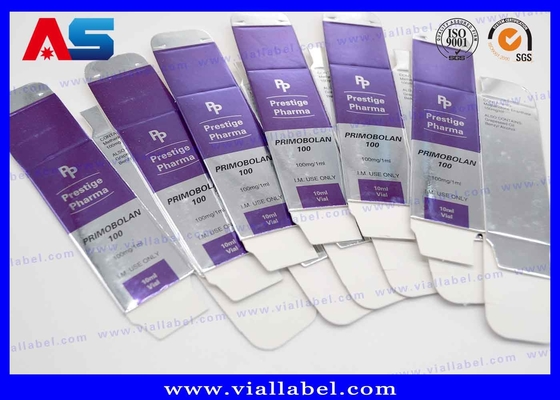 بطری دارویی بسته بندی قرص 10 میلی لیتر جعبه های لیوان برای بسته بندی پزشکی جعبه های بسته بندی دارویی نقره ای