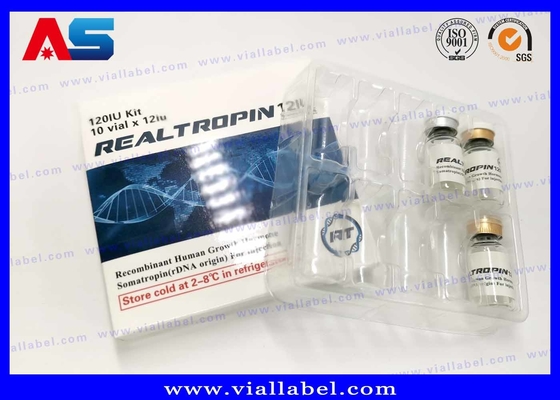 2ML / 3mL / 5mL / 10mL بسته بندی Hcg برچسب جعبه کاغذی و پلاستیک پفک سفارشی ساخته شده