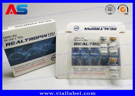 2ML / 3mL / 5mL / 10mL بسته بندی Hcg برچسب جعبه کاغذی و پلاستیک پفک سفارشی ساخته شده