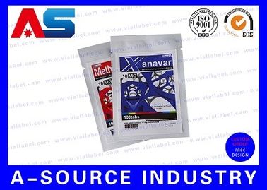 Pharmaceutical Oral Aluminum Foil Ziplock Bags With Custom Labeling Packaging
