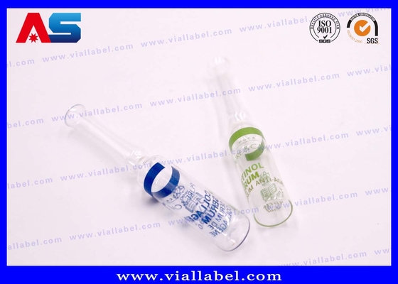 محلول بطری شیشه ای شفاف آمپول هیالورونیک اسید با نفوذپذیری بالا