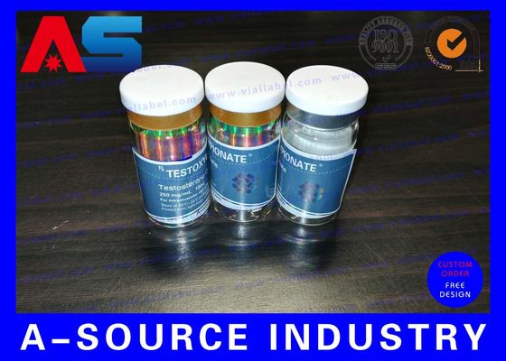 برچسب‌های برچسب بطری دارویی پلاستیکی ضد آب با روکش مات برای پپتیدها / تیرز