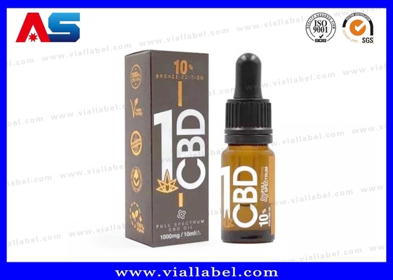 Pro CBD بسته بندی جعبه و برچسب DNA روغن قطره کش بطری برچسب و جعبه کارخانه چاپ