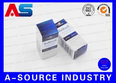 25mm Width / 60mm Tall RX Box For Injection Vials With Laser Hologram Silver Metallic