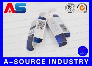 25mm Width / 60mm Tall RX Box For Injection Vials With Laser Hologram Silver Metallic