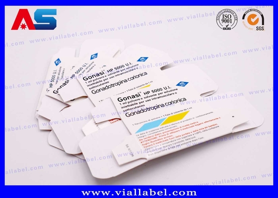 بطری شیشه ای کاغذی سفارشی 10 میلی لیتر جعبه های لیوان برای Pregnyl Hcg جعبه بسته بندی دارویی
