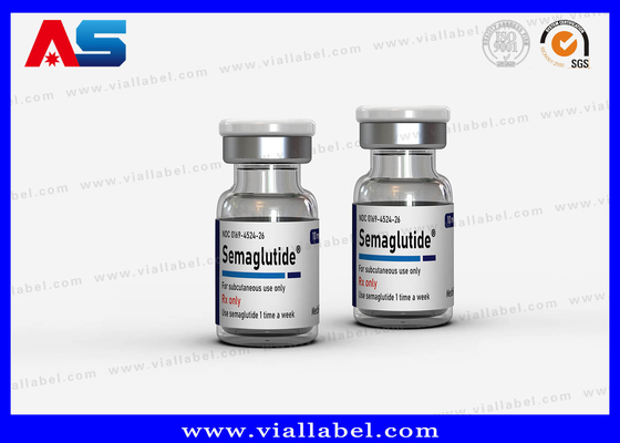 جعبه های کاغذی آمپول / بطری شیشه ای سفارشی برای سماگلوتید 2mg بسته بندی رایگان طراحی