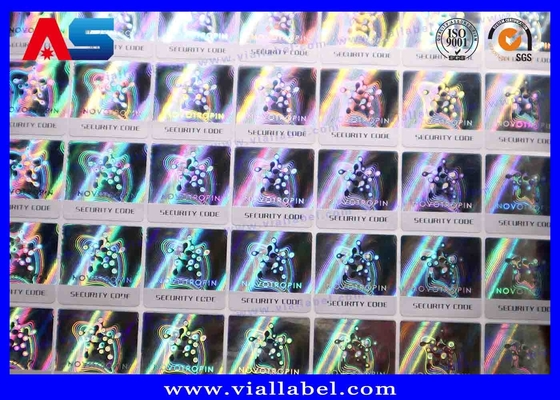 برچسب های هولوگرافیک سفارشی 10-40mm نقره / طلا / سبز / آبی