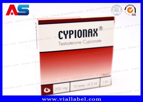 جعبه بسته بندی دارویی CMYK برای 10 آمپول 1 میلی لیتر جعبه کاغذی آمپول و سینی پلاستیکی