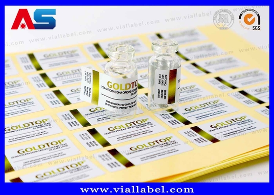 برچسب های فولیک طلایی 10 میلی لیتر بطری چاپی بسته بندی بطری ضد آب برچسب چسب قوی 10 میلی لیتر
