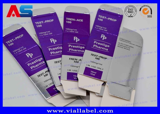 روغن های تزریقی جعبه های بطری بسته های داروسازی بسته های پپتید Hcg جعبه های کوچک بطری فروش مستقیم کارخانه