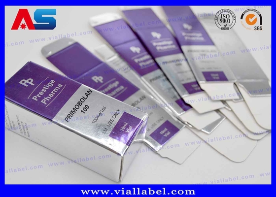 روغن های تزریقی جعبه های بطری بسته های داروسازی بسته های پپتید Hcg جعبه های کوچک بطری فروش مستقیم کارخانه