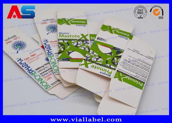 بایو فارما 10 میلی لیتر بطری جعبه برای تزریق روغن بطری شیشه بسته بندی سفارشی طراحی رایگان حمل و نقل امن