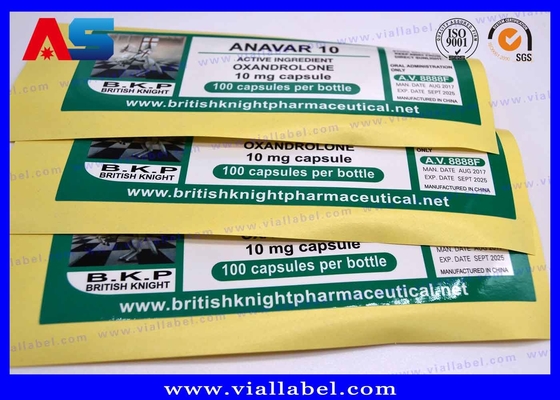 برچسب های بطری کوچک Britishhknight روغن های تزریقی داروسازی