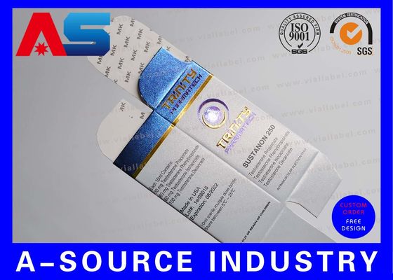 جعبه ذخیره سازی 10 میلی لیتر با دو طرف چاپ UV Matt Finish برای بدن سازی / بسته بندی پپتید