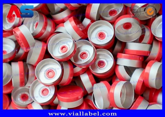 کلاه های آلومینیوم پلاستیکی سفارشی (13mm/20mm) لوگو و کلمات داروسازی حک شده
