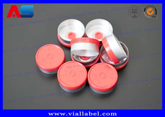 کلاه های آلومینیوم پلاستیکی سفارشی (13mm/20mm) لوگو و کلمات داروسازی حک شده