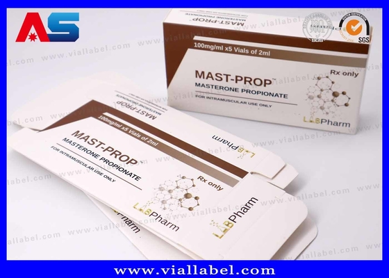 جعبه ذخیره سازی پپتید سفارشی برای بطری های 2x2 میلی لیتر، جعبه بسته بندی پپتید برتر چاپ سفارشی