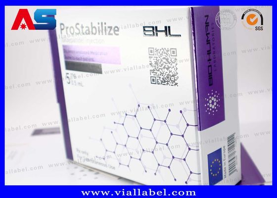 بطری تزریقی peptides (2x 2ml Vials) جعبه بسته بندی کارتن برای بدن سازی