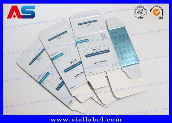 جعبه های لیزر حک شده HCG سفارشی (57x57x25mm) با ورق ورقه ای PVC