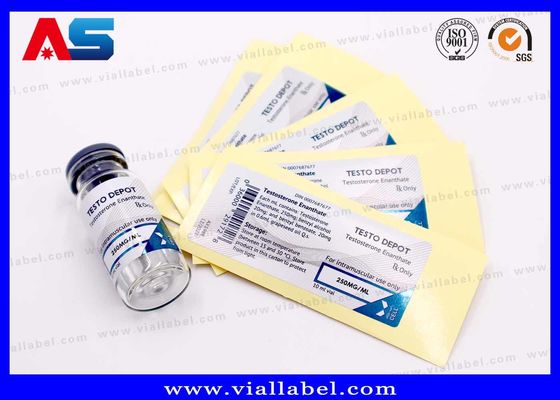 برچسب های 10 میلی لیتر برای استفاده در لیوان های استریل تزریقی برچسب های سفارشی چاپ رنگ فلزی
