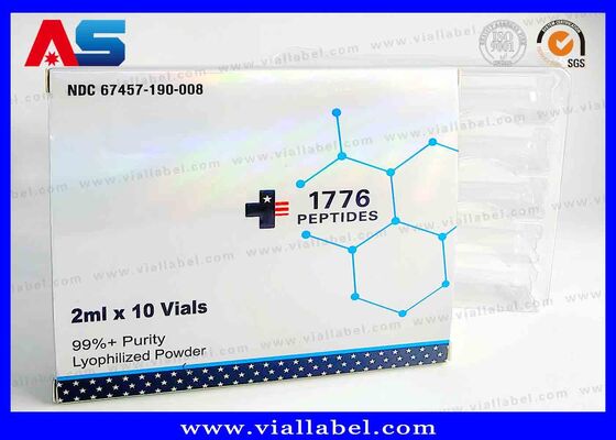 جعبه کوچک لیزر هولوگرافی BPC، جعبه دارویی برای 2 بطری 3 میلی‌لیتری چاپ