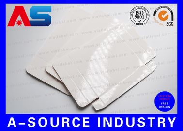 سوماتروپین Hcg 2ml جعبه کاغذی خالی سفید درخشان با سینی های پلاستیکی شفاف جعبه های دارویی