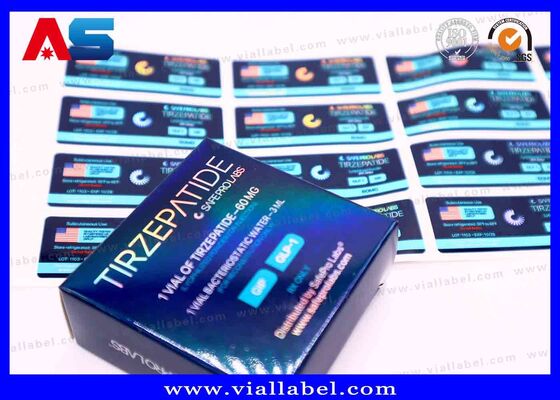 حمل و نقل با اکسپرس/ هوا/ دریا/ کامیون/ قطار جعبه هولوگرام 3 میلی لیتر، جعبه کاغذی 2 میلی لیتر برای پپتیدها خدمات طراحی رایگان