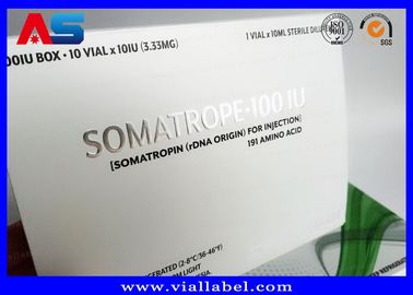 سوماتروپین بدن سازی Hcg قرص های سفارشی قرص جعبه / دارو جعبه جعبه کاغذ جعبه ورق نقره ای
