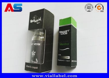 فویل های نقره ای مایع 30ml 10ml جعبه های کوچک ذخیره سازی برای ویال ها با پنجره نمایش