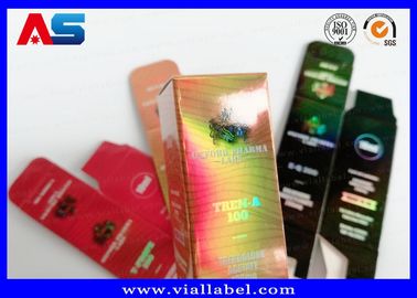 مخزن کارتونی جعبه های 10 میلی لیتری برای بطری های دارویی هولوگرام شیشه ای جعبه های بسته بندی دارویی با استاندارد ISO9001