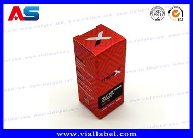 جعبه های سرخ 10 میلی لیتر برای روغن ها بسته بندی پپتید اندازه 3*3*6CM برچسب های بطری 10 میلی لیتر