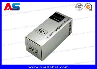 علم آنابولیک جعبه های 10 میلی لیتر لیوان / جعبه بسته بندی داروهای پپتیدی برای لیوان های شیشه ای جعبه های چاپی سفارشی