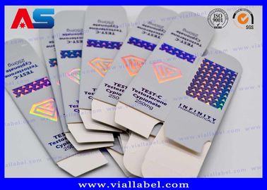 جعبه ویال روغن جعبه های بسته بندی ویال 20 میلی لیتری / جعبه کاغذی دارو برچسب های Diamond Pharmaceutical
