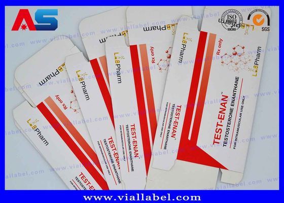 بسته بندی بطری کاغذی 300g برای 2 میلی لیتر پپتید ها جعبه بسته بندی دارویی شیشه ای