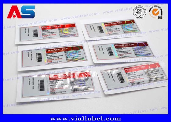 هولوگرام داروسازی HCG لیبل های لیوان شیشه ای تزریقی برای برچسب های برچسب بسته بندی پپتید