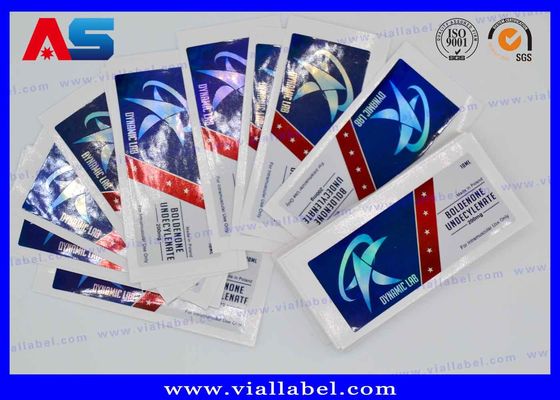 هولوگرام داروسازی HCG لیبل های لیوان شیشه ای تزریقی برای برچسب های برچسب بسته بندی پپتید