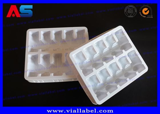 داروخانه سفید 60C PVC پفش تری از 10 2 میلی لیتر شیشاب داروخانه پفش بسته بندی