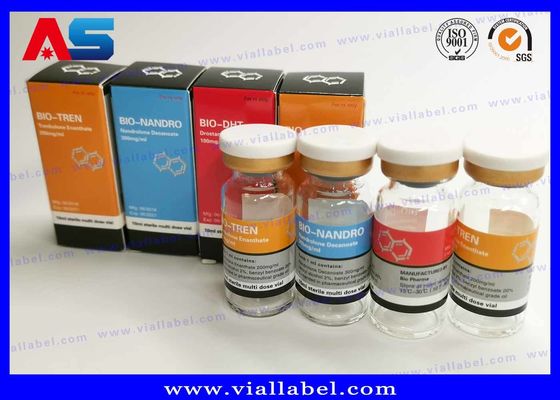 برچسب های بطری دارویی Cypionate بدنسازی 25x60mm گواهینامه ایزو برای 10 میلی لیتر