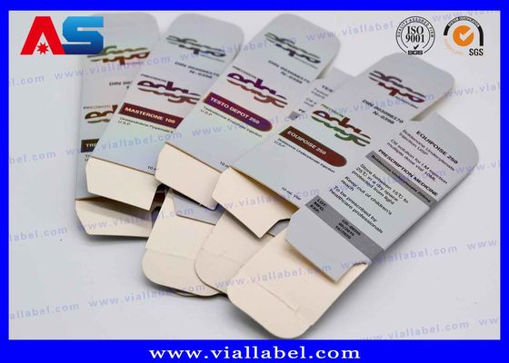 جعبه ذخیره سازی بطری هولوگرام سفارشی چاپ جعبه های بطری 10 میلی لیتر و بسته بندی / جعبه های بسته بندی کوچک