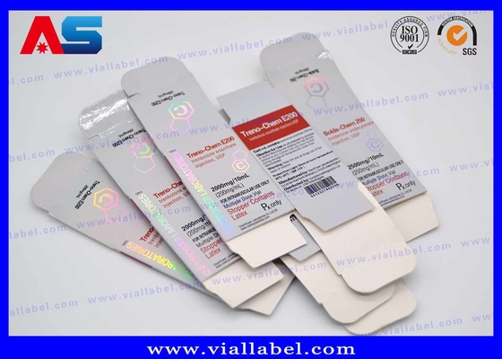 تزریق استروئیدهای آنابولیک دارویی 10ml جعبه ویال / جعبه های کوچک ذخیره سازی کاغذ تستوسترون دکانوات
