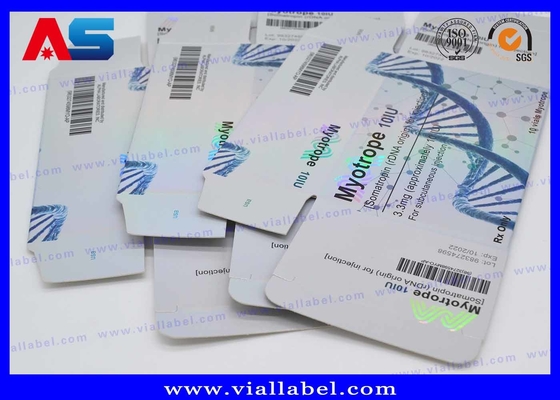 جعبه بسته بندی دارویی کاغذ مقوا سفارشی رایگان طرح 10 لیتری ویال Tren Enanthate برچسب و جعبه