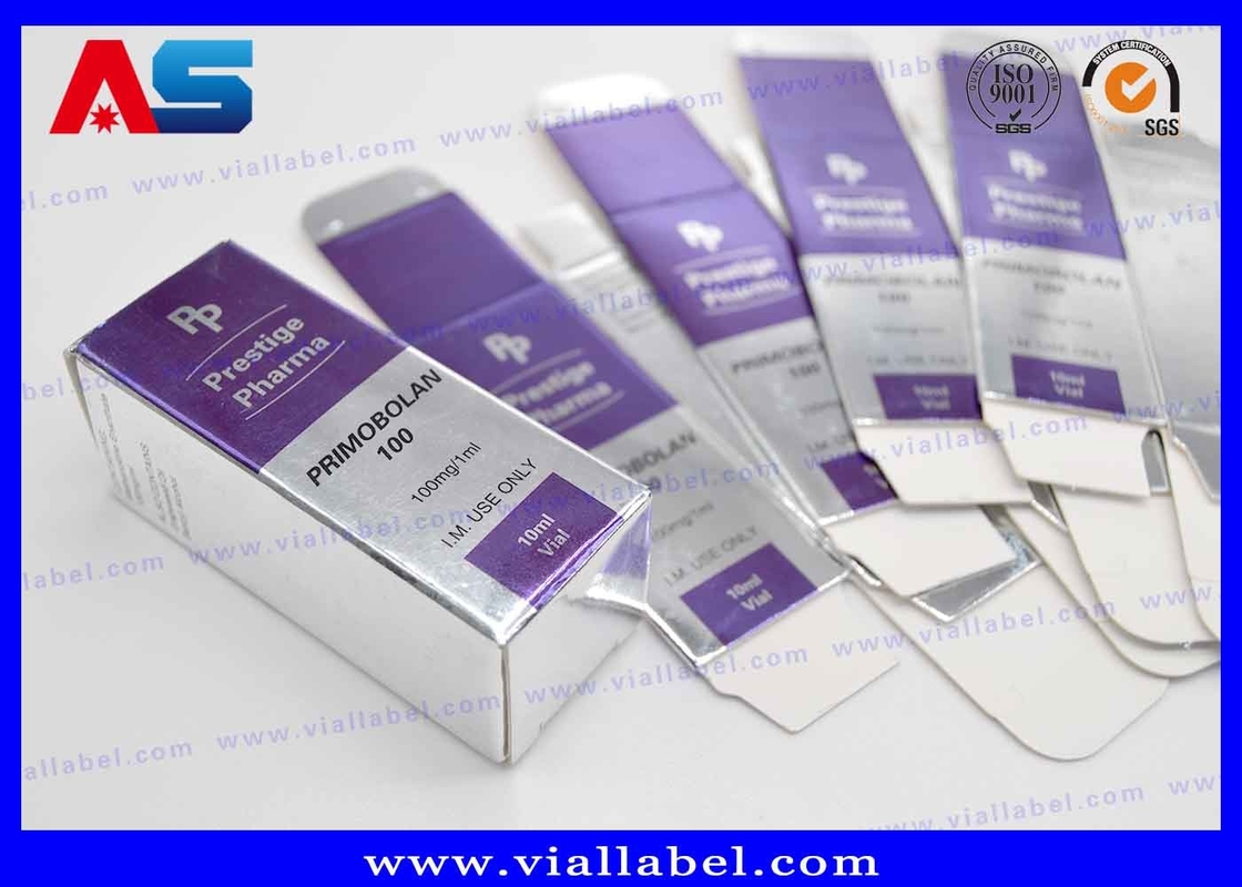 بطری دارویی بسته بندی قرص 10 میلی لیتر جعبه های لیوان برای بسته بندی پزشکی جعبه های بسته بندی دارویی نقره ای