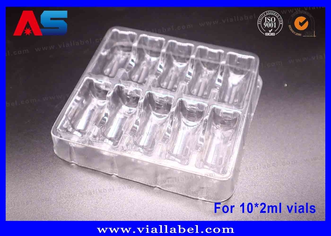 بسته بندی پفک شفاف PET 55um برای 10 × 2 میلی لیتر شیش
