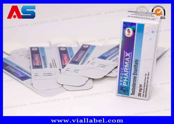 جعبه بسته بندی کوچک بسته بندی کارتن 10ml ویال جعبه هولوگرام برای آزمایشگاه استروئیدی ژنرال فارما