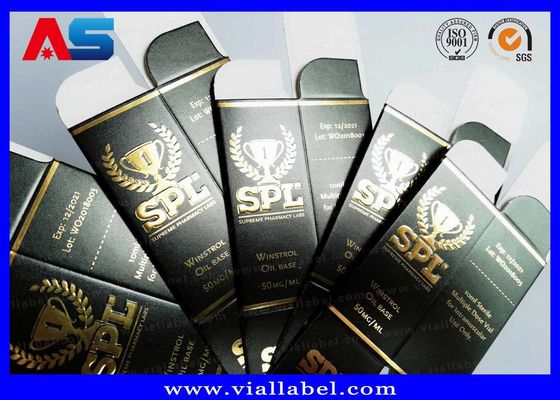 قرص Winstrol کاغذی جعبه مربعی چاپ مهر زنی فویل گوید برجسته / جعبه قرص دارویی سفارشی