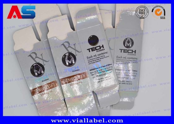فویل نقره ای Muscledevelop 10ml برجسته ویال ذخیره شده استروئیدهای تزریقی Meditech Muscle Growth